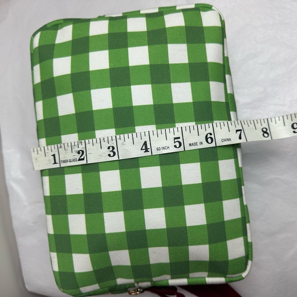 Cosmetic Pouch with Burgundy Ribbon - Picture 6 of 12